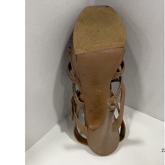 SAVE $1,051 - YSL YVES SAINT LAURENT AUTHENTIC STATEMENT PLATFORM HEEL - Picture 10 of 12